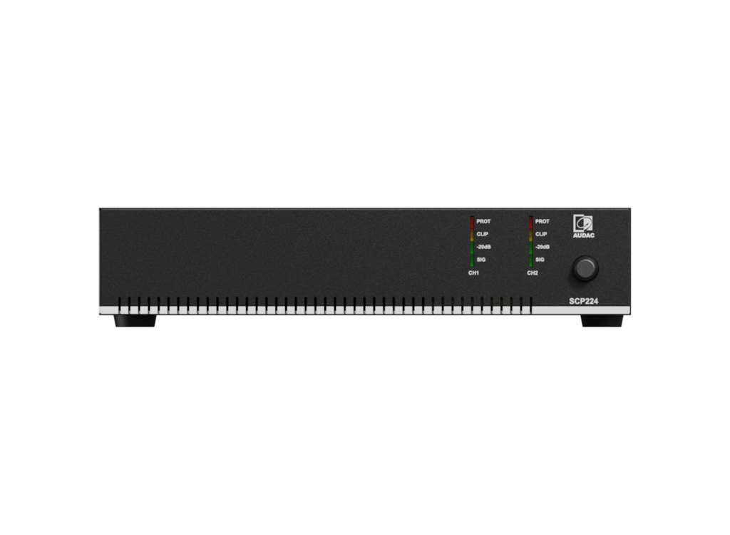 AUDAC - SCP224 - Compact dual-channel power amplifier - 2 x 240W @ 4 Ohm - 480W @ 70/100V