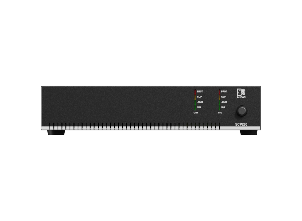 AUDAC - SCP230 - Compact dual-channel power amplifier - 2 x 300W @ 4 Ohm - 600W @ 70/100V