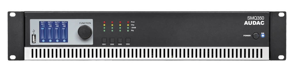 AUDAC - SMQ350 - WaveDynamics™ quad-channel power amplifier 4 x 350W