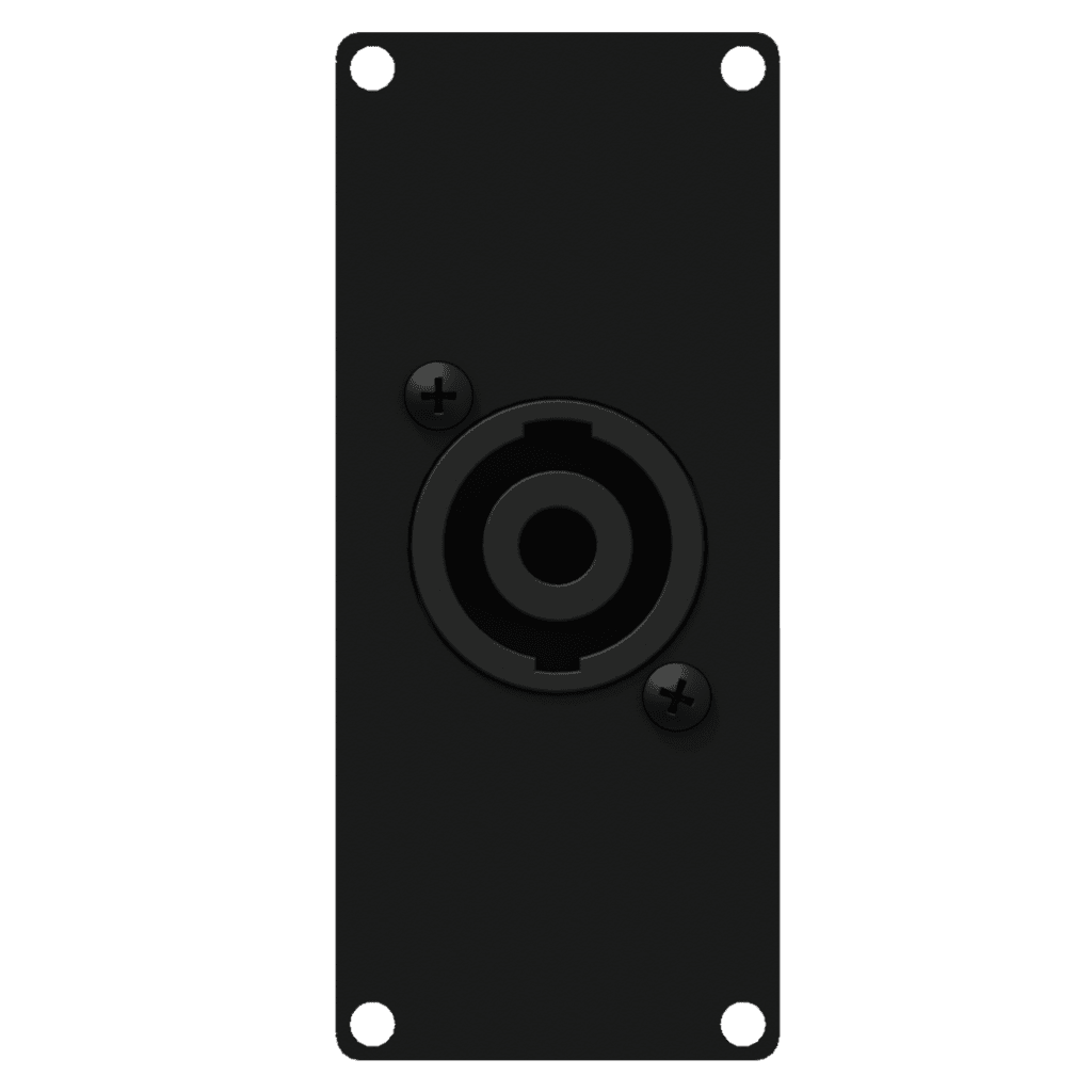 CAYMON - CASY141/B - Casy 1 space with male SpeakON to 4-pin terminal block - Black version