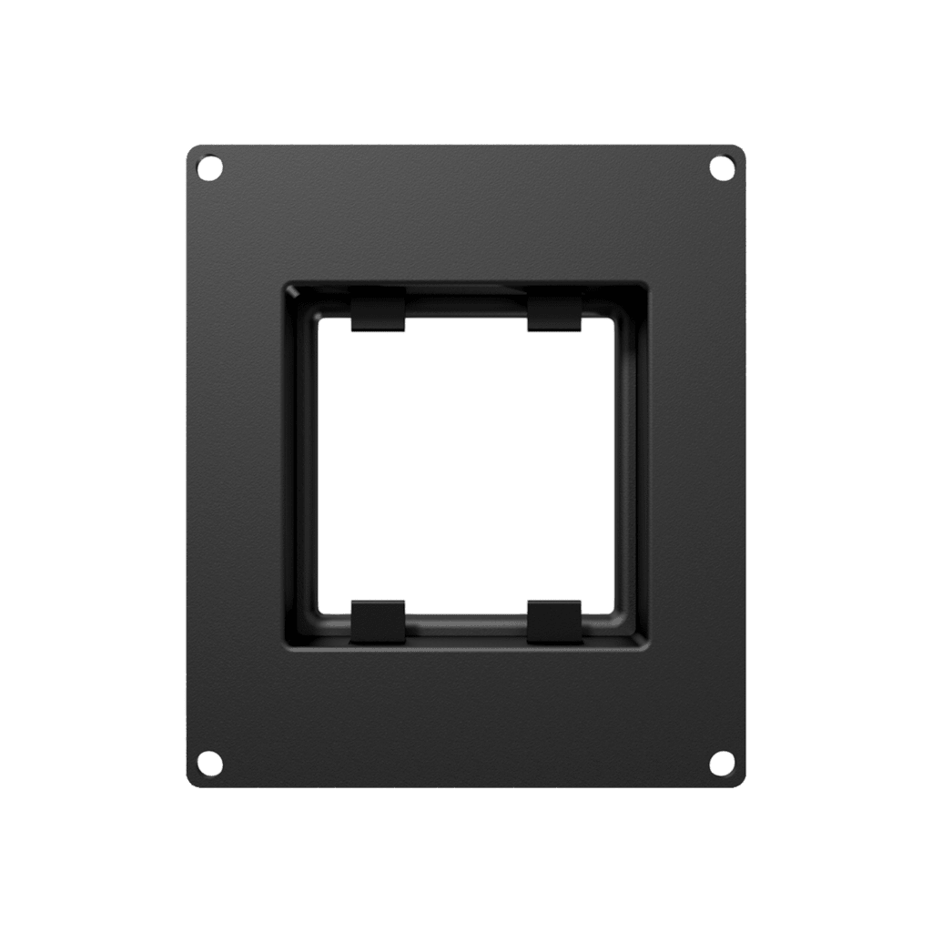 CAYMON - CASY206/B - CASY 2 space single 45x45 mm module plate - Black version