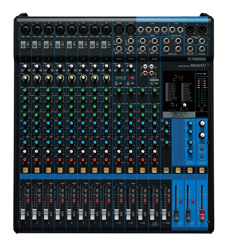Mengtafel Yamaha Q16