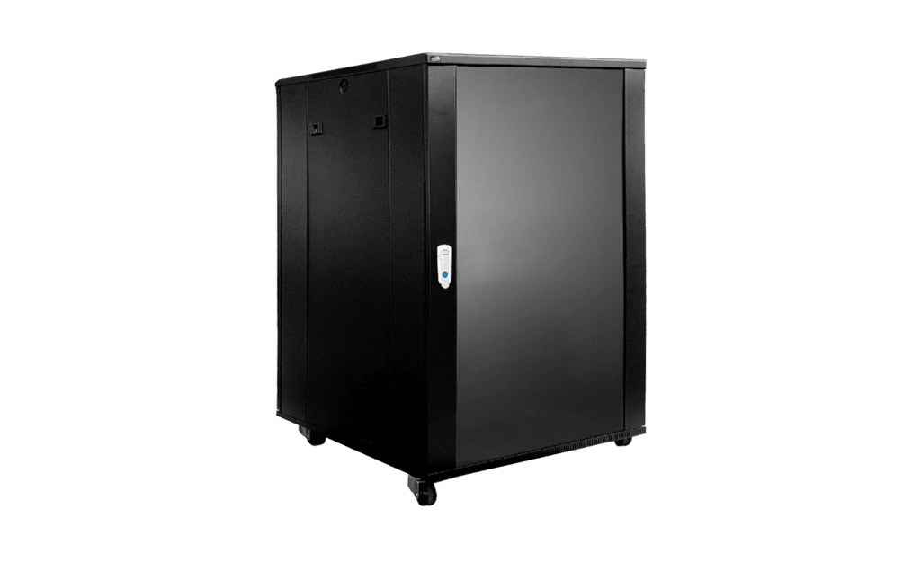 CAYMON - SPR818/B - 19" rack cabinet - 18 units - 600mm W x 800mm D - Black version