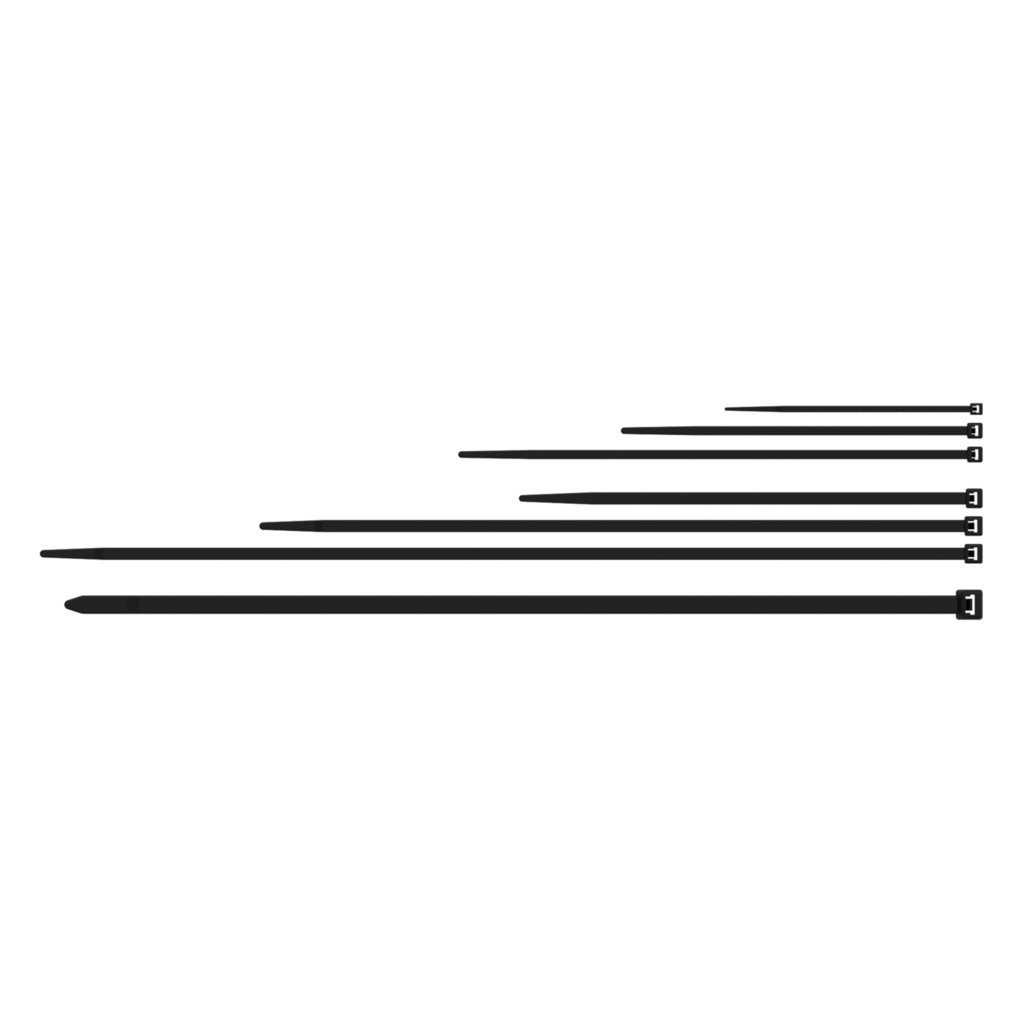 PROCAB-avit - ACT210/B - Nylon cable ties - 2.5 x 100 mm - Black, uv-resistant version