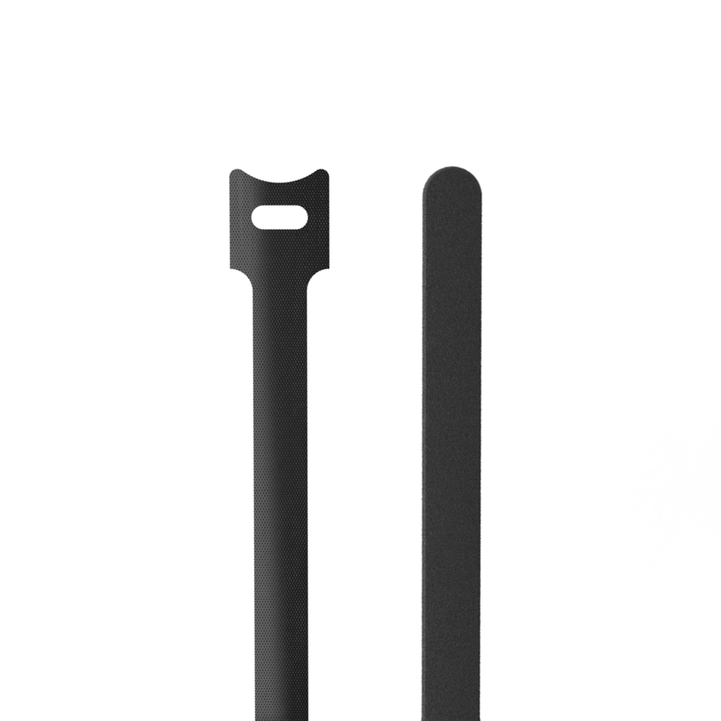 PROCAB-avit - BST112/B - Hook & loop cable ties - 12 x 125 mm - Black version - 10 pcs pack