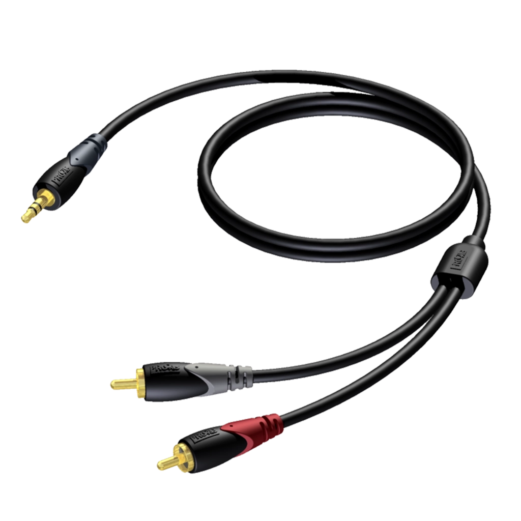 PROCAB-avit - CLA711/10 - 3.5 mm Jack male stereo - 2 x RCA/Cinch male - 10 meter