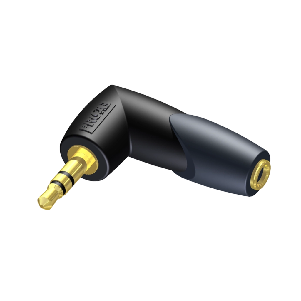 PROCAB-rental - CLP204 - Adapter - 3.5 mm Jack female stereo - 3.5 mm Jack male stereo - 90° angled