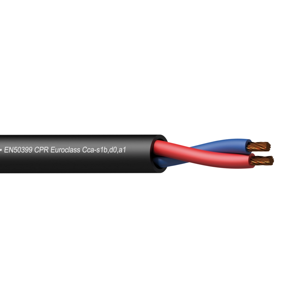 PROCAB-avit - CLS240-CCA/1 - Loudspeaker cable - 2 x 4 mm² - 11 AWG -  EN50399 CPR Euroclass Cca-s1b,d0,a1 - 100 m wooden reel