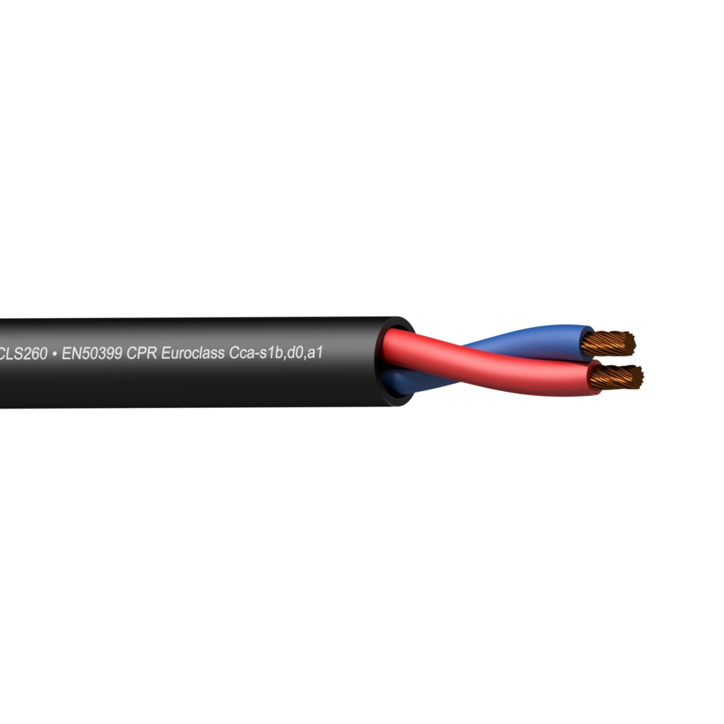 PROCAB-avit - CLS260-CCA/3 - Loudspeaker cable - 2 x 6 mm² - 10 AWG -  EN50399 CPR Euroclass Cca-s1b,d0,a1 - 300 m wooden reel