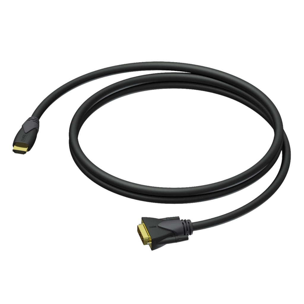 PROCAB-avit - CLV160/1.5 - DVI D male - HDMI A male - 1.5 meter - 24 awg