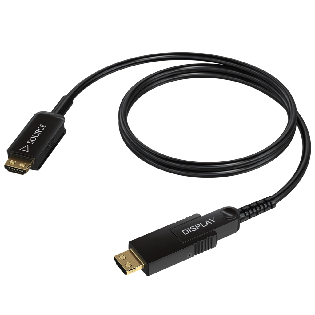 PROCAB-avit - CLV315A/30 - HDMI 2.1 Active optical cable – HDMI A male - HDMI A male - HighFlex™ - Interchangeable connector - 30 meter