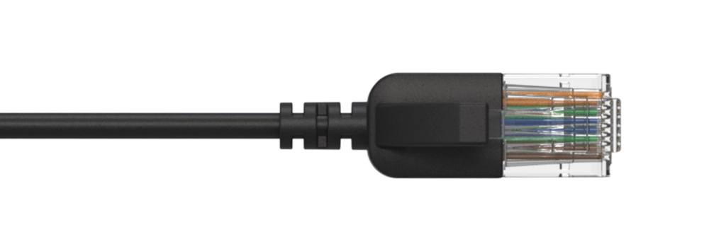 PROCAB-avit - CSD560B/3 - Slimline networking cable - CAT6A RJ45 - RJ45 U/UTP - Black version - 3 meter