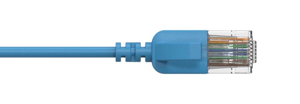 PROCAB-avit - CSD560BU/2 - Slimline networking cable - CAT6A RJ45 - RJ45 U/UTP - Blue version - 2 meter