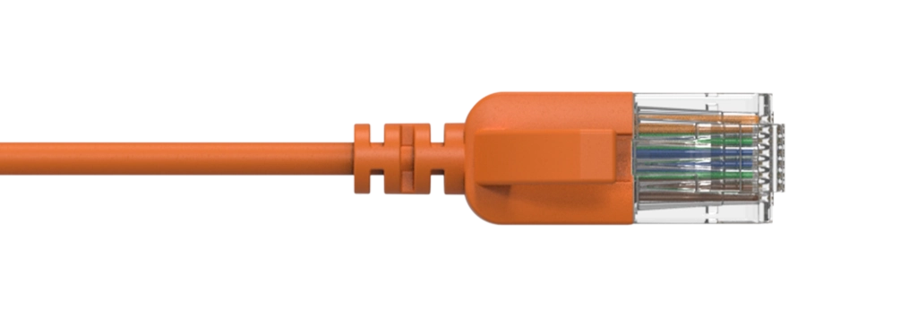 PROCAB-avit - CSD560OR/2 - Slimline networking cable - CAT6A RJ45 - RJ45 U/UTP - Orange version - 2 meter