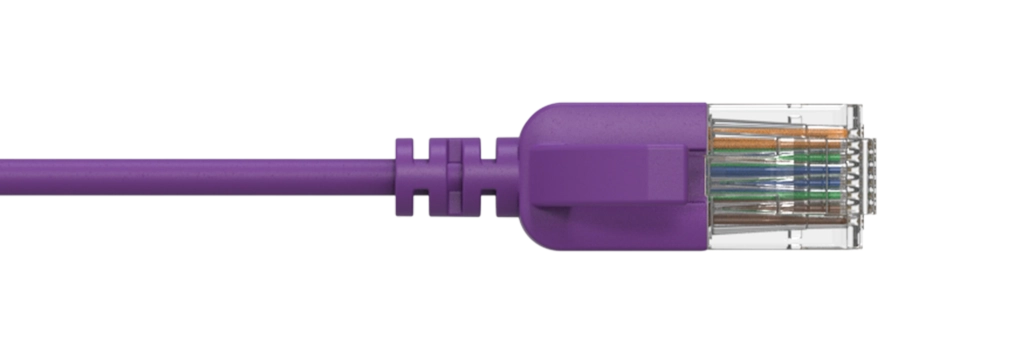 PROCAB-avit - CSD560V/0.15 - Slimline networking cable - CAT6A RJ45 - RJ45 U/UTP - Violet version - 0.15 meter
