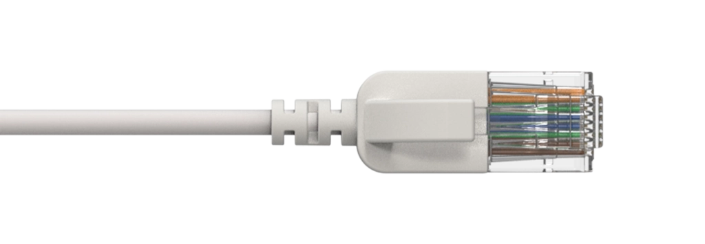 PROCAB-avit - CSD560W/1 - Slimline networking cable - CAT6A RJ45 - RJ45 U/UTP - White version - 1 meter