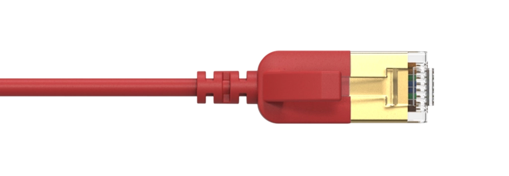 PROCAB-avit - CSD570R/0.5 - Slimline networking cable - CAT7 RJ45 - RJ45 U/FTP - Red version - 0.5 meter