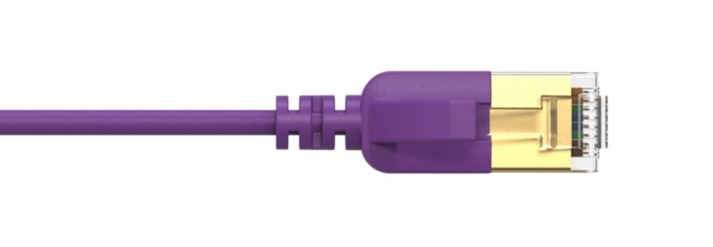 PROCAB-avit - CSD570V/0.15 - Slimline networking cable - CAT7 RJ45 - RJ45 U/FTP - Violet version - 0.15 meter