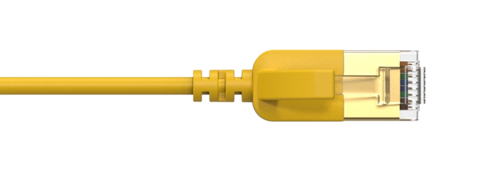 PROCAB-avit - CSD570Y/0.15 - Slimline networking cable - CAT7 RJ45 - RJ45 U/FTP - Yellow version - 0.15 meter