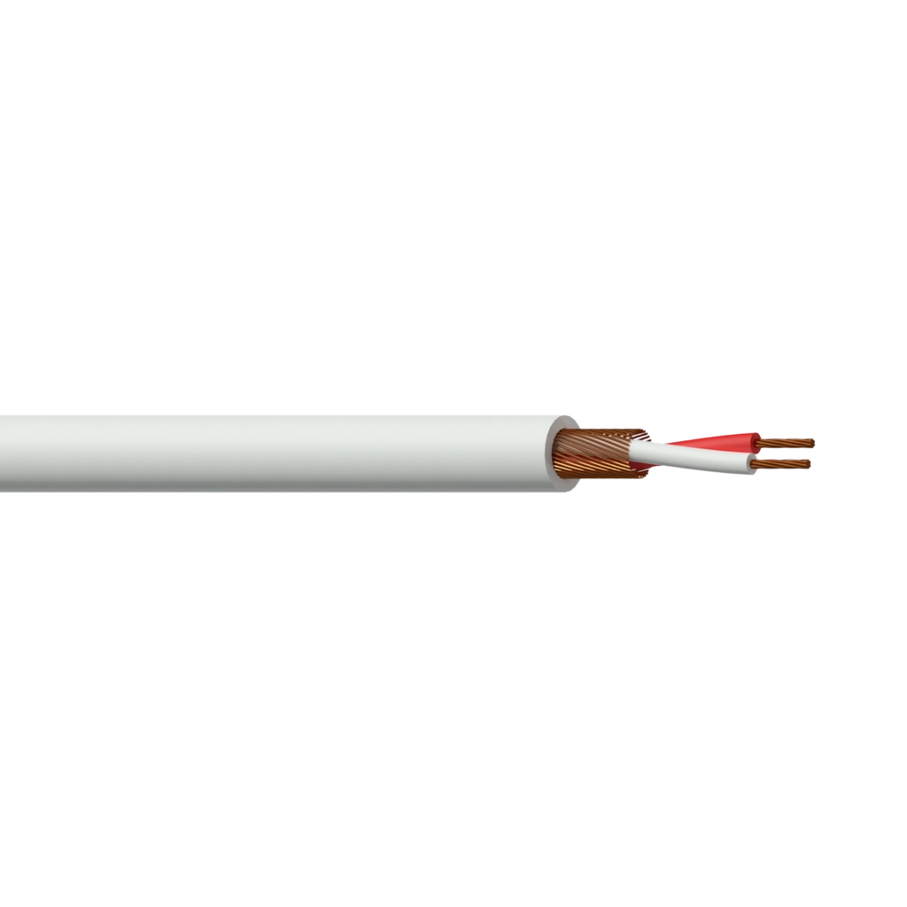 PROCAB-avit - MC105W/1 - Balanced microphone cable - flex 2 x 0.125 mm² -  26 AWG - 100 meter, white