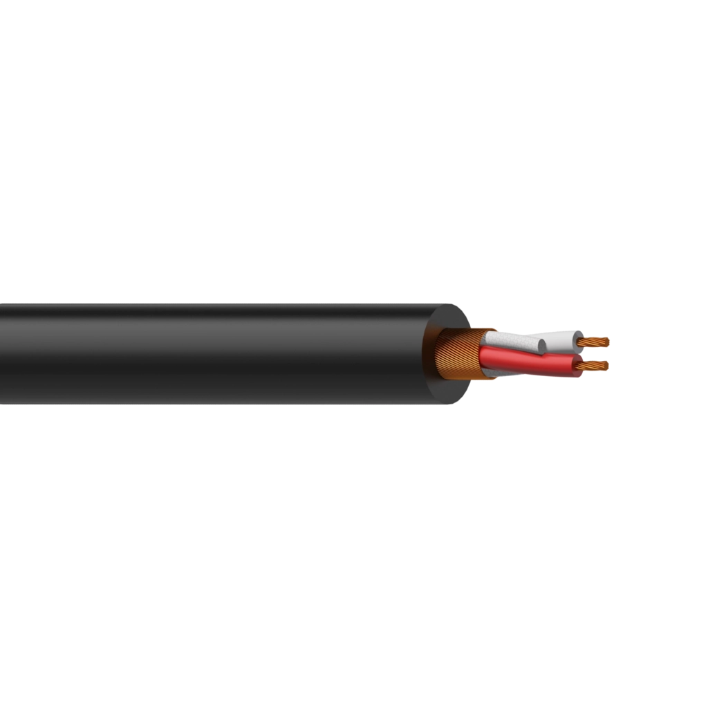 PROCAB-rental - MC305/5 - Balanced microphone cable - flex 2 x 0.23 mm²- 24 AWG - 500 meter, black