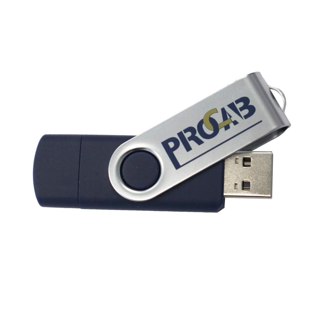 PROCAB-rental - PROMO6033 - PROCAB USB drive - USB-A and USB-C