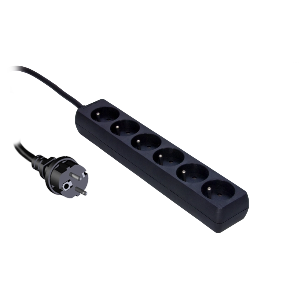 PROCAB-avit - PSC106/5-F - Powerstrip with child protection, 6-way - 6 french sockets, 5m cable