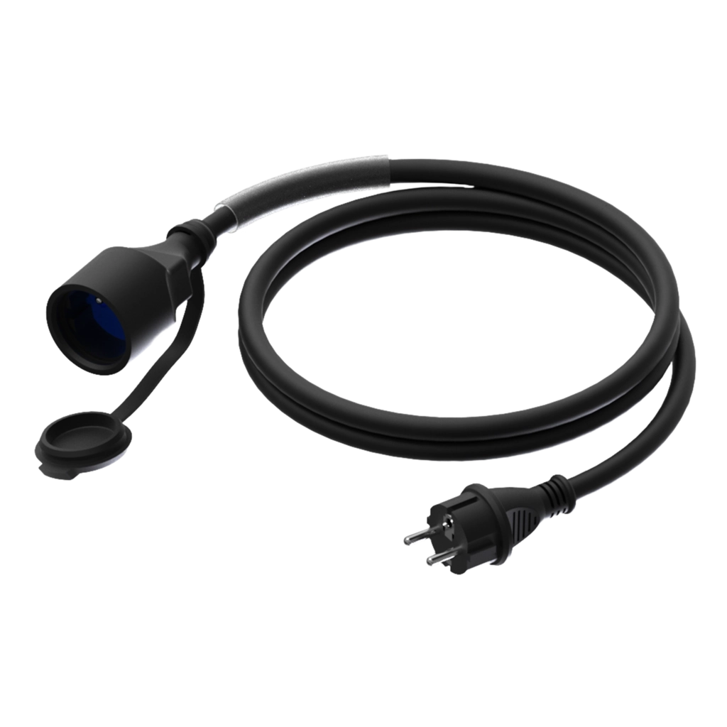PROCAB-rental - CAB465/20-F - Power cable - schuko male - schuko female - France - 3 x 2.5 mm² - France - 20 meter
