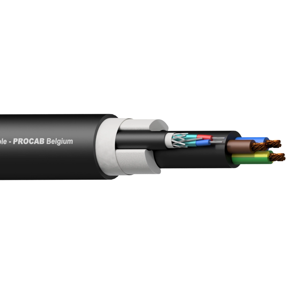 PROCAB-rental - PAC251/1 - Balanced signal / DMX-AES & 3G2.5 Power cable - 100 meter