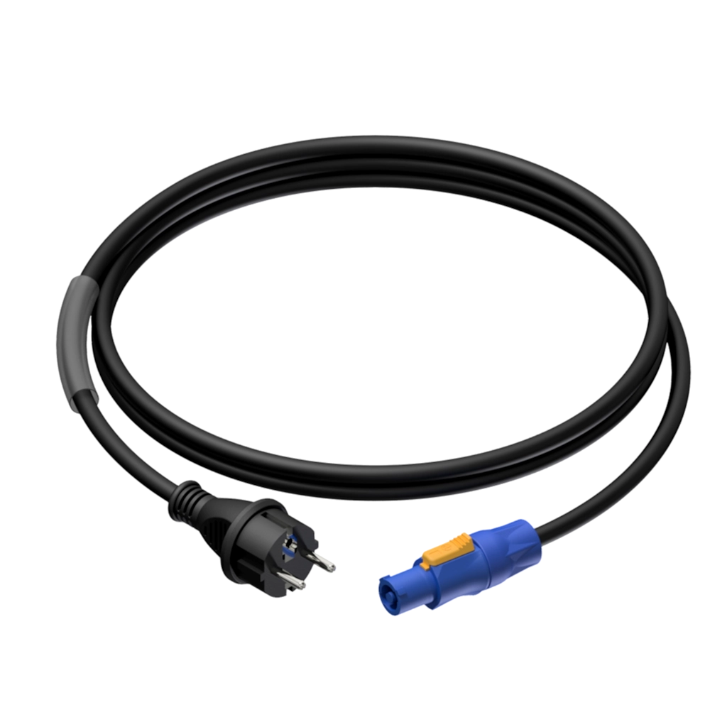 PROCAB-rental - PRP442/3 - Power cable - schuko male - powerCON power-out - 3 x 2.5 mm² - 3 meter