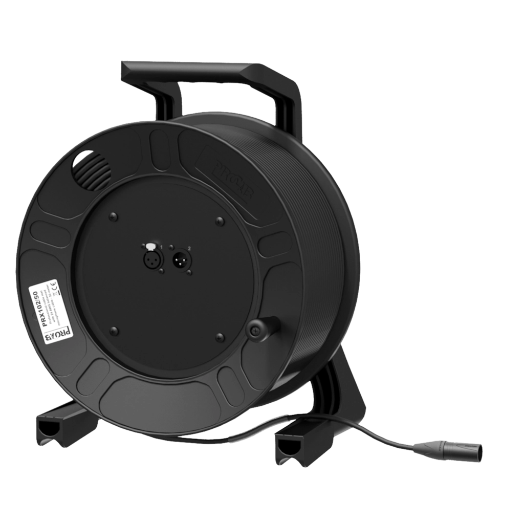 PROCAB-rental - PRX102/100 - Cable reel - XLR male & female - XLR male - 100 meter