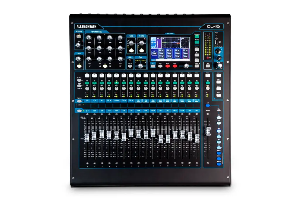 Mengpaneel Allen & Heath QU16 - 20 kanaals digitale mengtafel