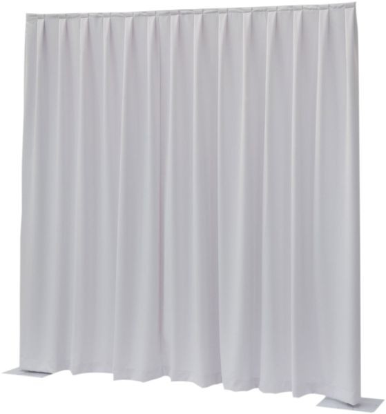 Wentex - Pipe & Drape drape white 4m high x 3m wide