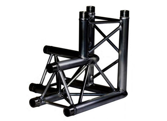 Prolyte X30D-C012 - Medium duty 3-weg hoek 90° rechts Apex Down zwart
