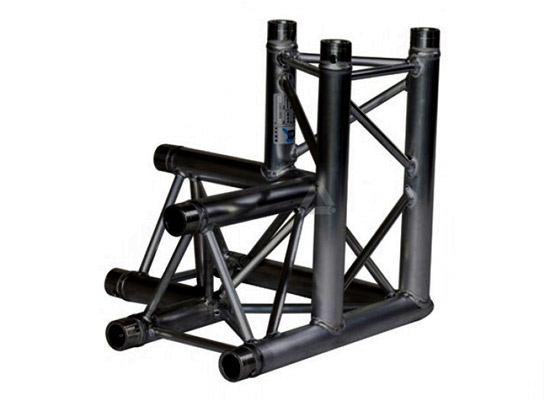 Prolyte X30D-C013 - Medium duty 3-weg hoek 90° links Apex Down zwart