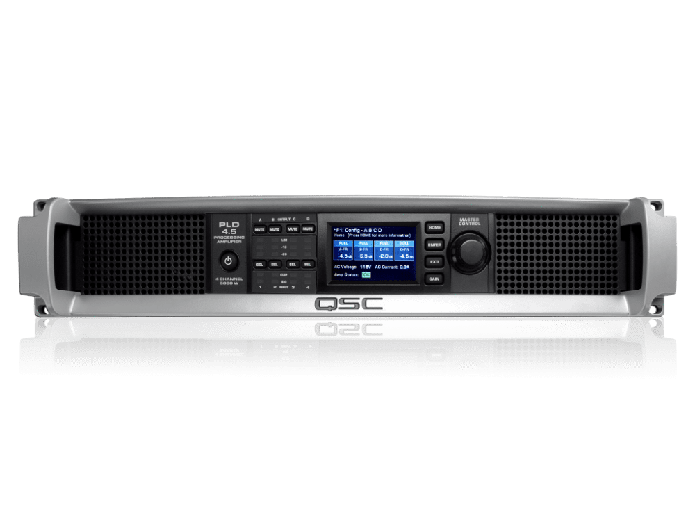 QSC PLD4.5 - 5000W 4-channel amplifier with DSP
