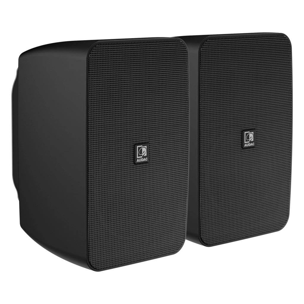 AUDAC - ARES5A/B - 2-Way Stereo active speaker system - 2 x 40W - Black version - Sold as pair