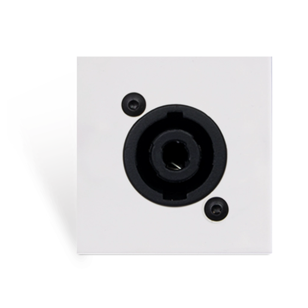 PROCAB-avit - CP45SPES/W - Connection plate D-size speaker 45 X 45 mm - solderless - White version