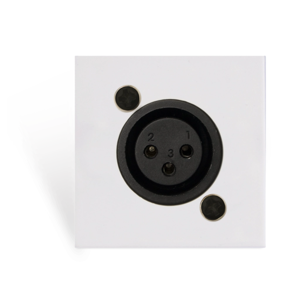 PROCAB-avit - CP45XLFS/W - Connection plate XLR female 45 x 45 mm - solderless - White