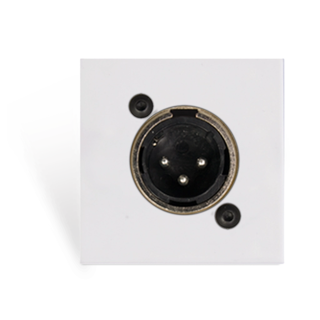 PROCAB-avit - CP45XLMS/W - Connection plate XLR male 45 X 45 mm - solderless - White