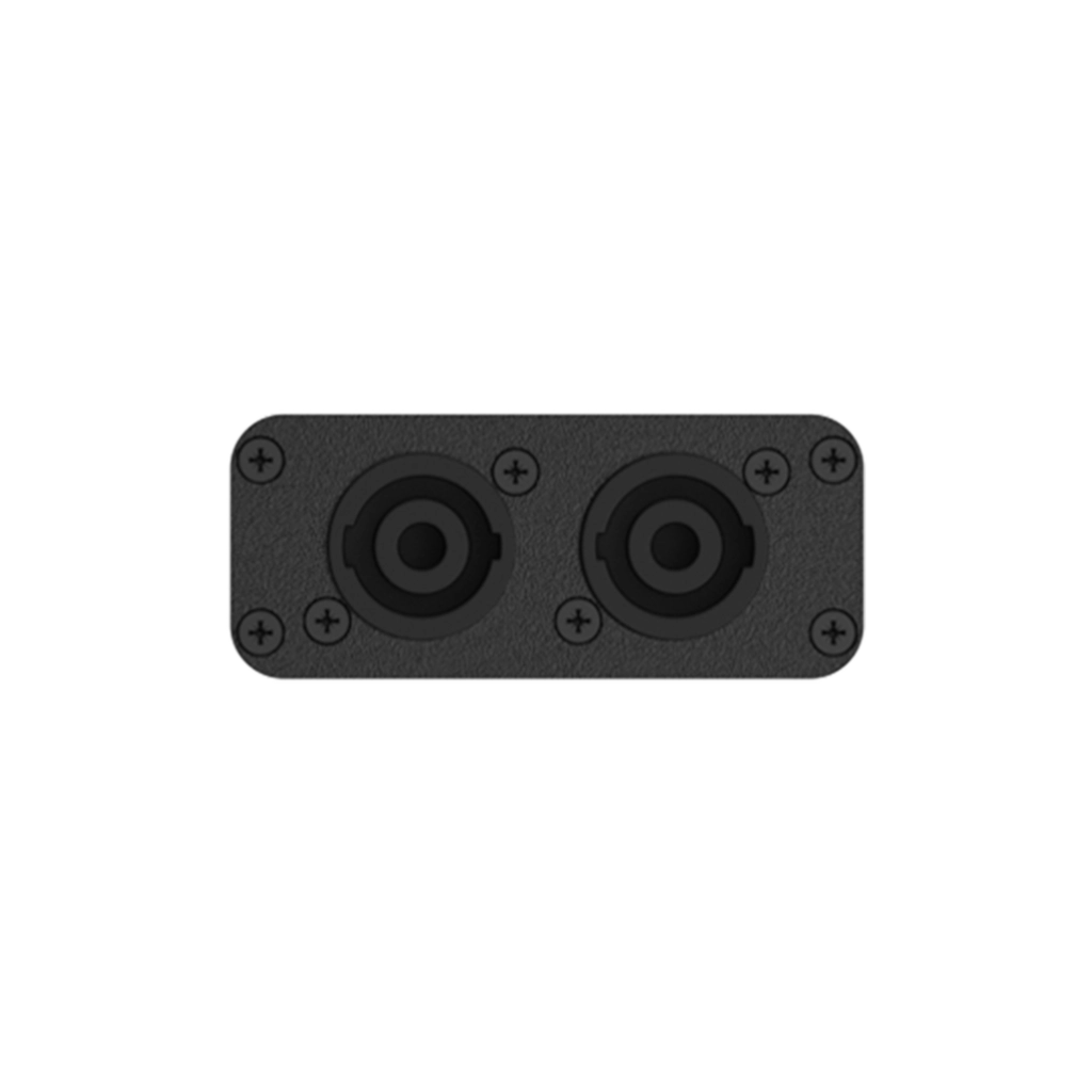 AUDAC - CVS102/B - Connection plate - 2 x Speakon connector for VIRO5/VIRO5D - Black version