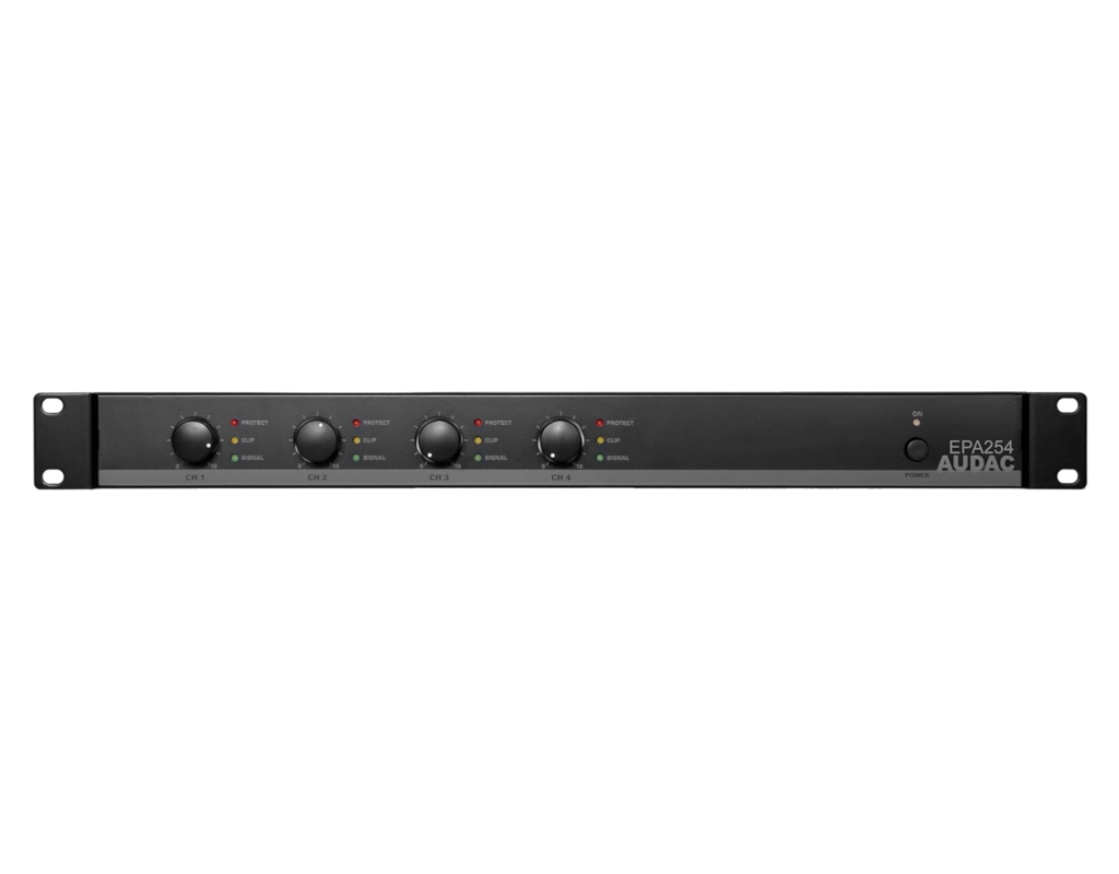 AUDAC - EPA254 - Quad-channel Class-D amplifier 4 x 250W - crossover