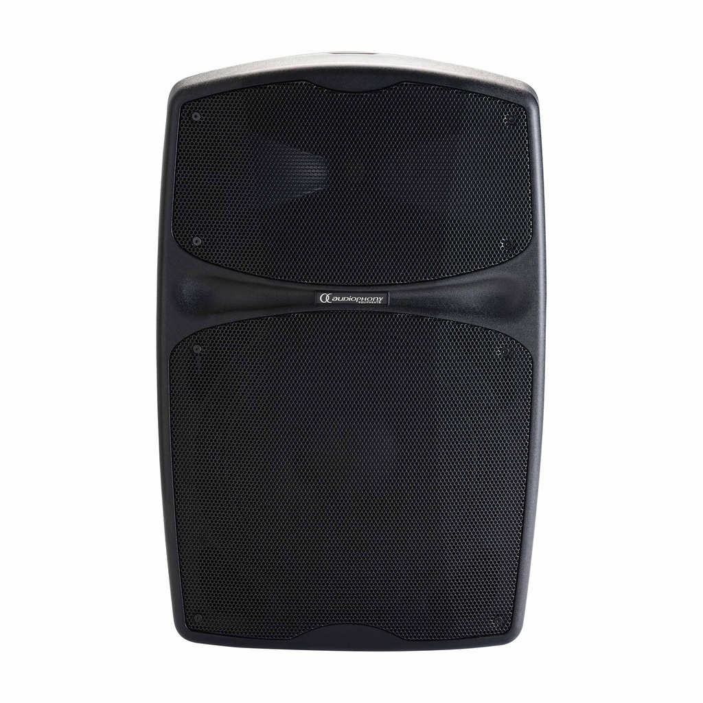 AUDIOPHONY - RACER250 Evo - Battery-powered portable speaker 12" 250W RMS with USB / SD / BT5.0 drive + talkover + effect
Supplied with 2 antennas (RACER-GoAnt)
Supplied without receiver (RACER-GoMod Evo)