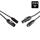 HILEC - PCT1-HYBRID-XLR5-5M - Outdoor DMX + Power Combi Cable with Seetronic IP65 5-Pin XLR and PowerCON TRUE1-compatible connectors - Length 5m