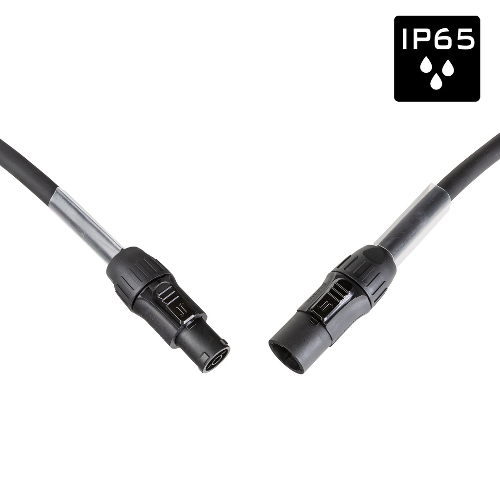 HILEC - PCT1M/F-10M - Flexible, rubber extension power cable 3G2.5 with 1 Seetronic SAC3MX input connector and 1 Seetronic SAC3FX output connector - L: 10m