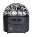JB SYSTEMS - POWERBALL WHITE - Powerful 200W LED alternative to the classic mirror ball with pin spots!
DMX controlled cold & warm white spinning beams.