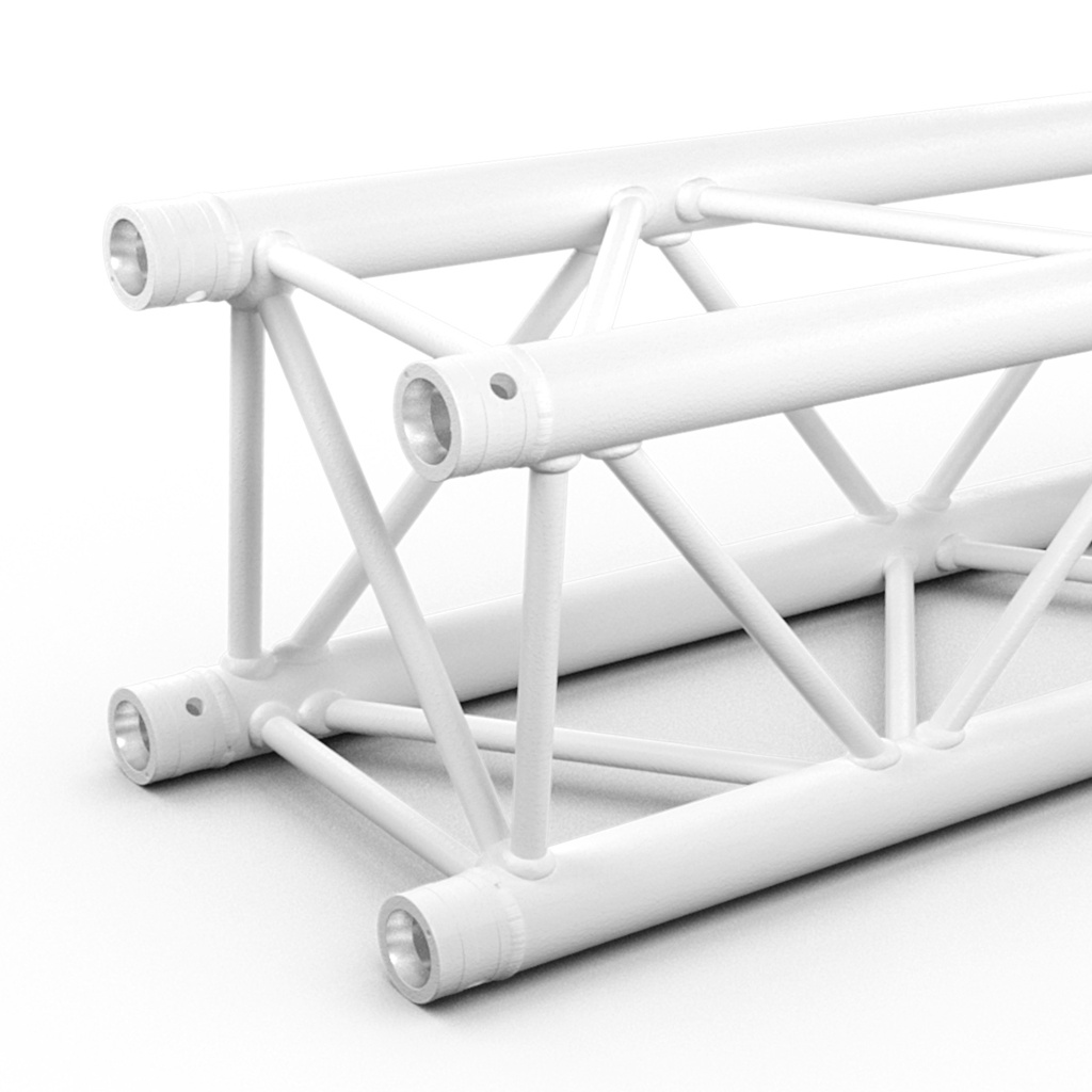 CONTESTAGE - QUA29-050 W - ALU TRUSS Quatro 290 – Length: 50cm – White - Connection kit included