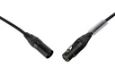 HILEC - AUD-3PMF-1M5 - EURO PRO-SERIES: Balanced Audio/Microphone cable with Neutrik NC3MXX-BAG and NC3FXX-BAG connectors, L=1.5m