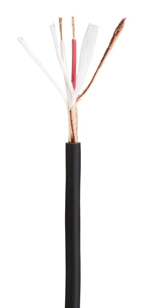 HILEC - DMXCAB-100M - Professional DMX/AES cable for fixed installation – 2x 0.25mm² - black – 100m

