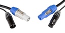 HILEC - PC-COMBI-XLR3-10M - Combi cable with Seetronic XLR 3pin and Powercon compatible connectors, 10m